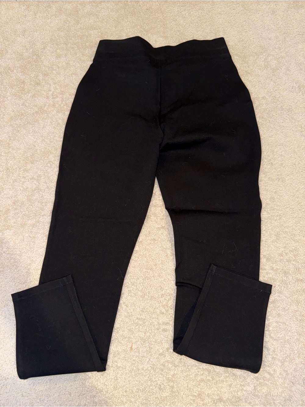 Quince Black Ponte Ankle Pants Size Medium